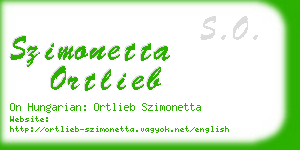 szimonetta ortlieb business card